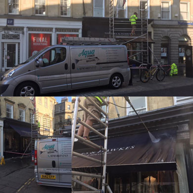 Shopfront cleaning