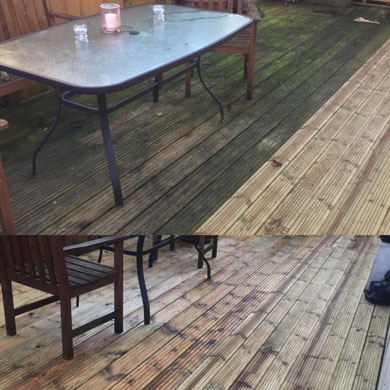 Decking cleaning